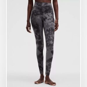 Lululemon Align Leggings 25” Diamond Dye Grey High Rise Size 0
